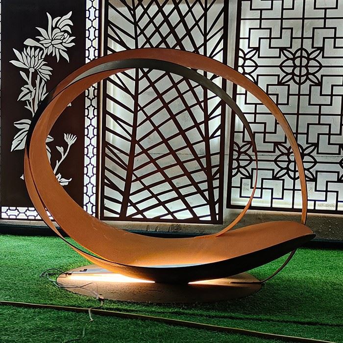Large Garden Weathering Steel Sculptures