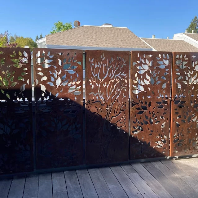 Corten Steel Privacy Screens