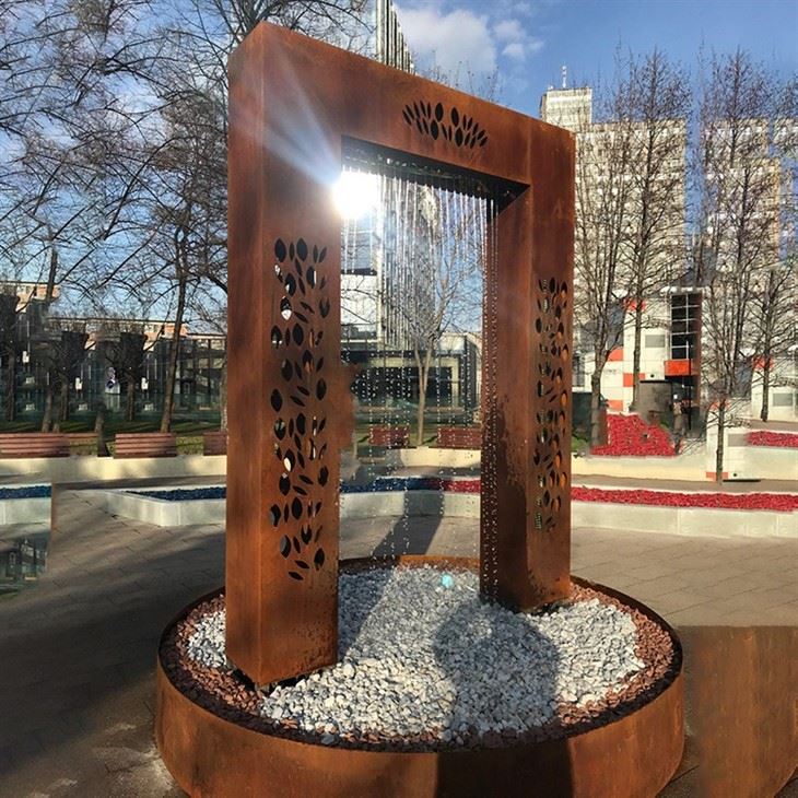 Decorative Water Feature Corten Steel Waterfall best
