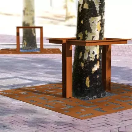 Sou entènèt jwèt Square Tree Grate